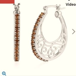 Austrian Crystal Hoop Earrings